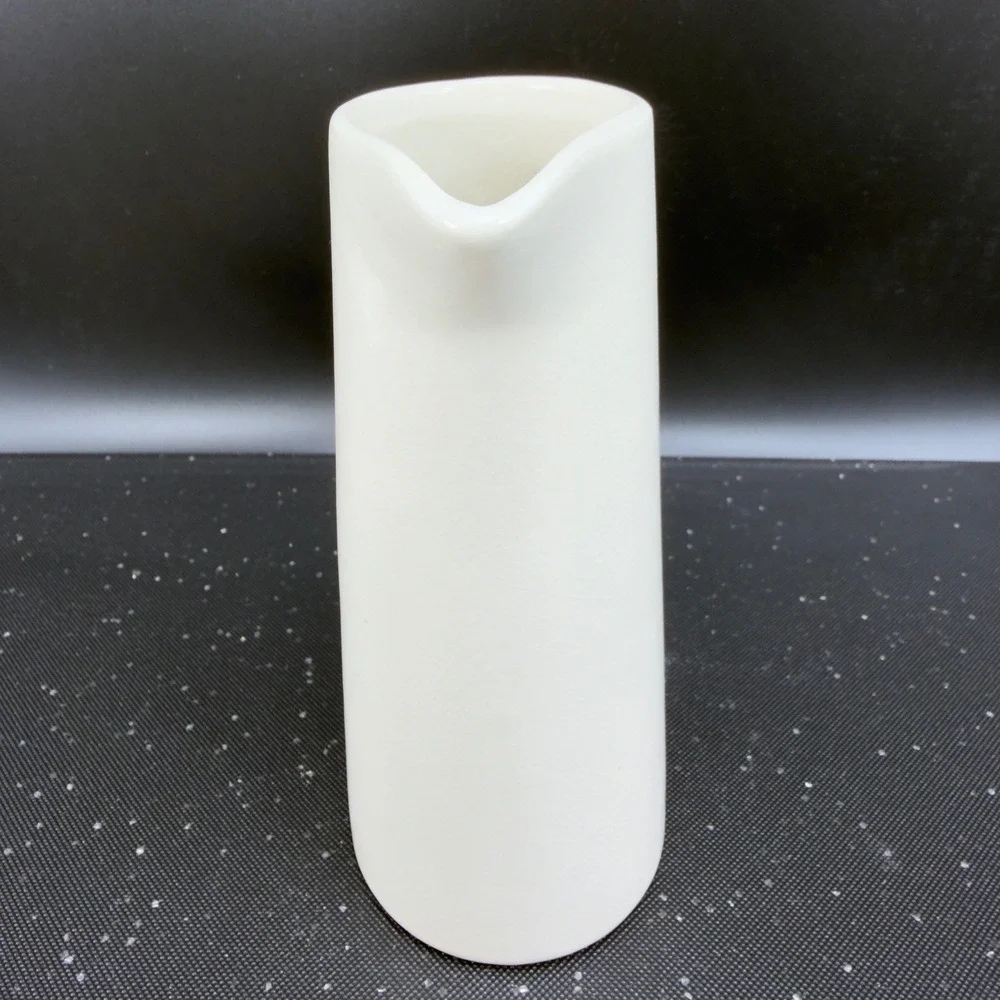 HomArt Ceramic Sake Set Cream White Crackle Glaze Carafe‎ 4 Cups Made in Vietnam